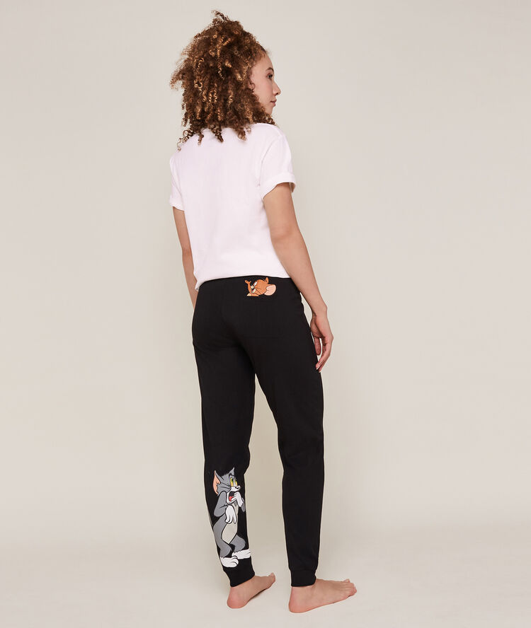 Tom and jerry print top - cream cream.