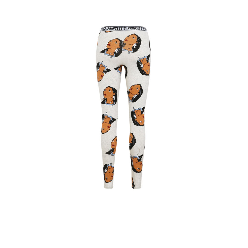 Pocahontas patterned leggings - cream cream.