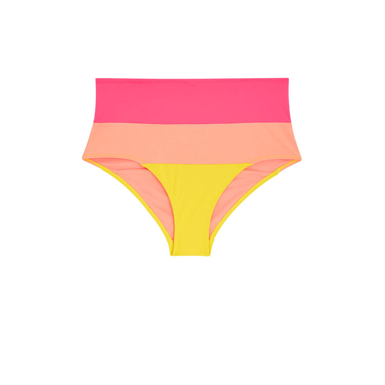 Rosafarbener Slip mit hohem Bund Colorsurfiz Rosafarbener Slip mit hohem Bund Colorsurfiz;