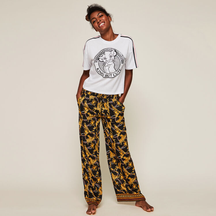 Grequeeniz large print satin trousers Grequeeniz large print satin trousers;
