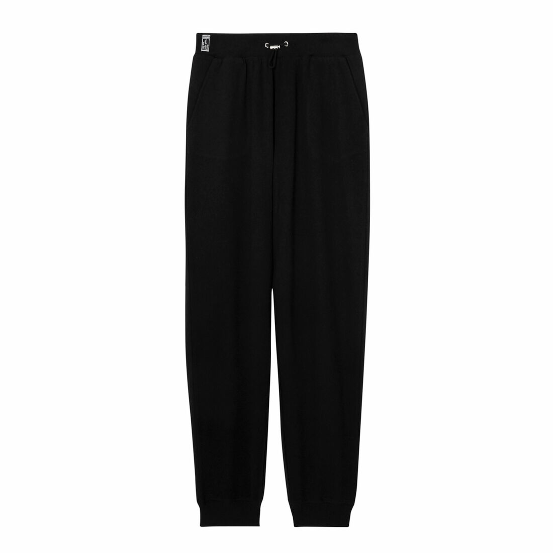 bawełniane spodnie dresowe — kolor czarny;