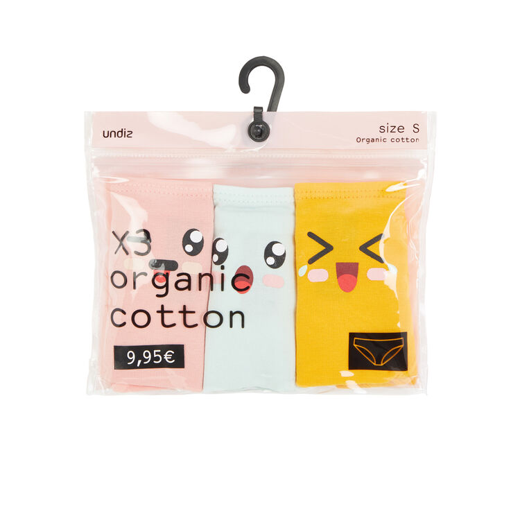 Cutifaciz pack of 3 organic cotton knickers Cutifaciz pack of 3 organic cotton knickers;