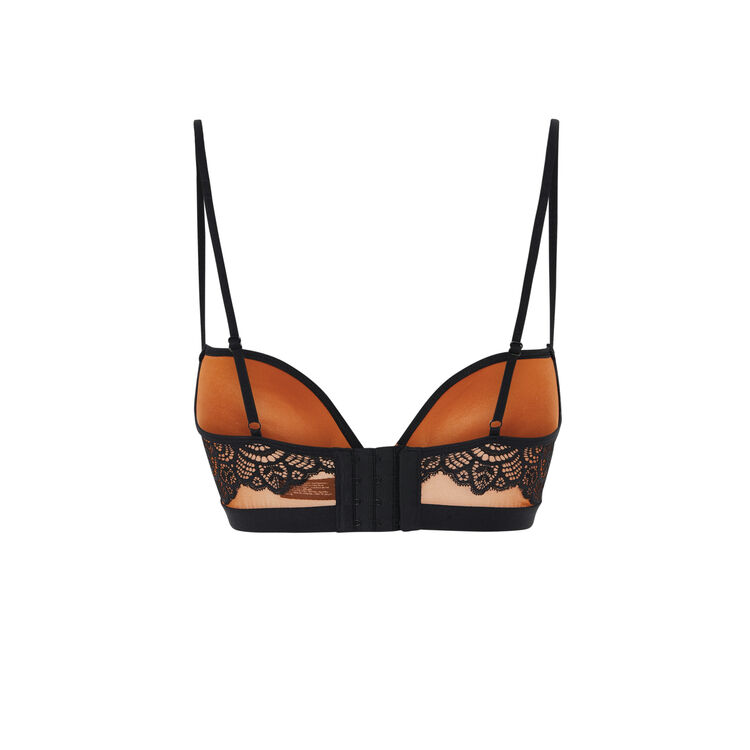 Push-up-bustier-bh aus tüll/spitze vivianiz. ziegelfarben.