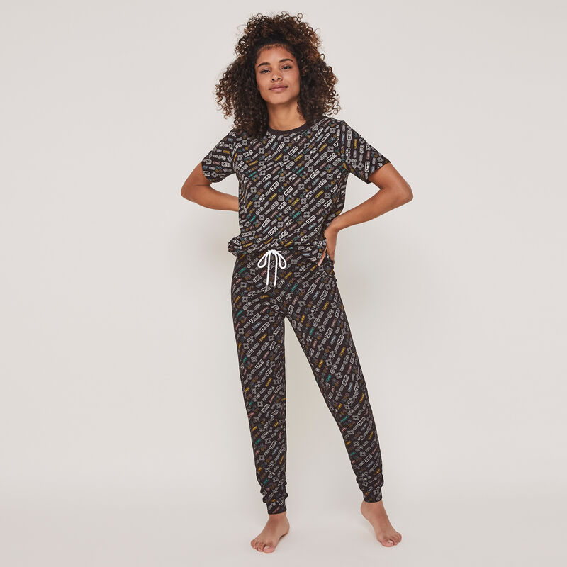 Videiz gaming print jersey pants Videiz gaming print jersey pants;