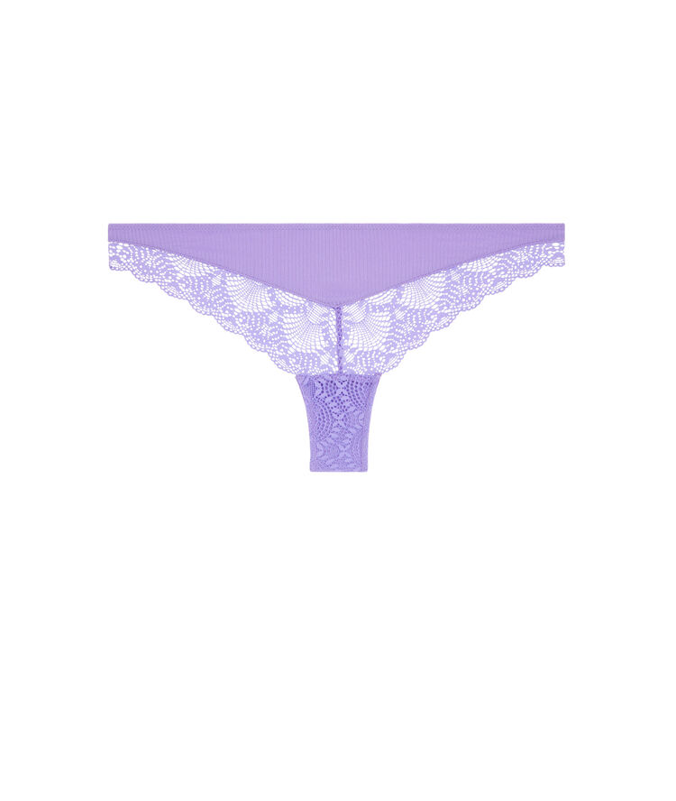 Microribiz micro/lace tanga briefs lavender.
