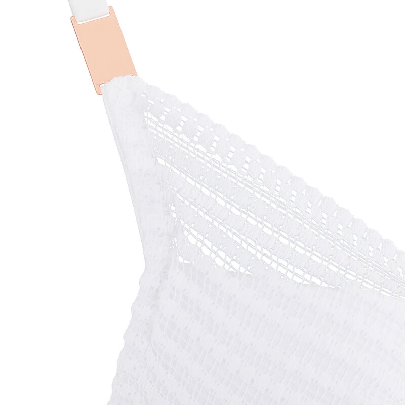 Soutien-gorge push en dentelle cultiz blanc.