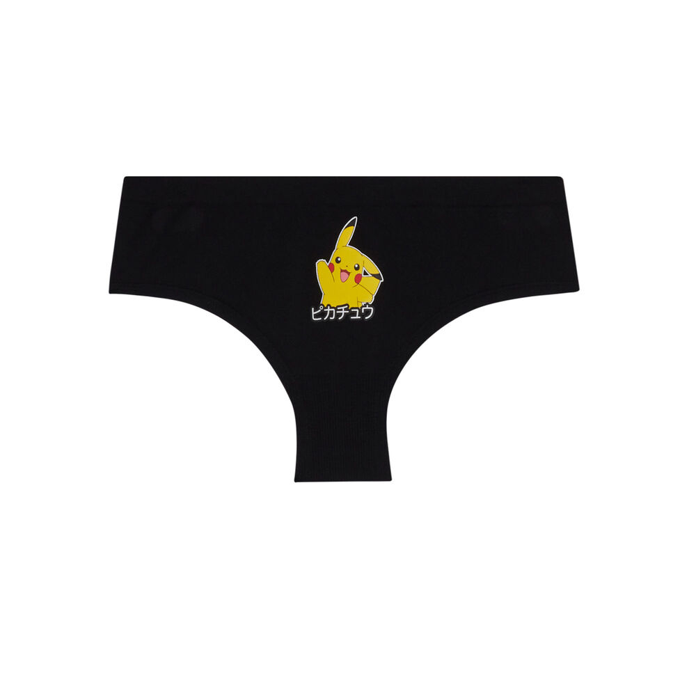 Szorty z pikachu — kolor czarny czarny.