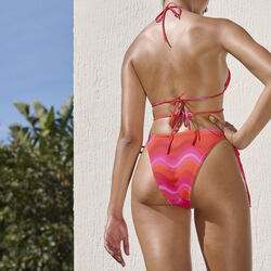 triangle bikini top with jewel detail;
