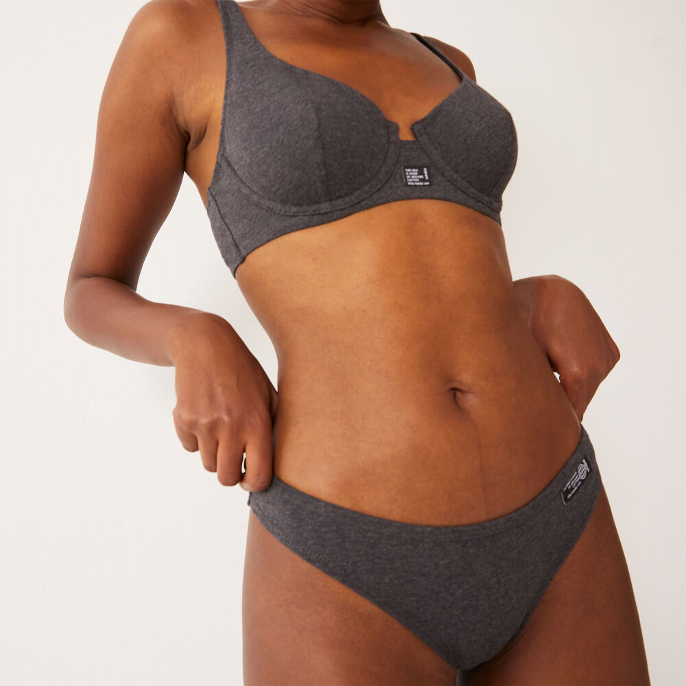Wecare slogan bralette - grey grey.