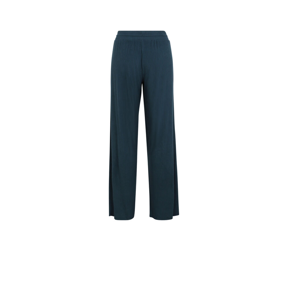 Wide-leg trousers and drawstring - blue blue.