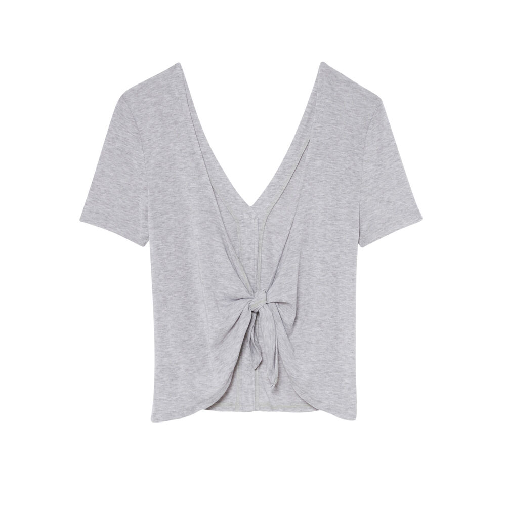 Knotted top - grey grey.