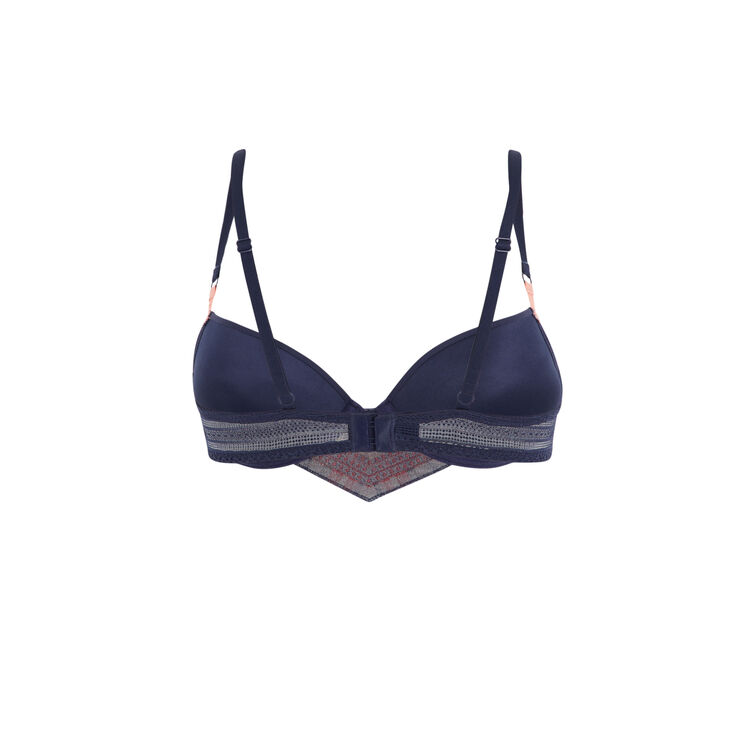 Valliz navy blue push-up bra navy blue.