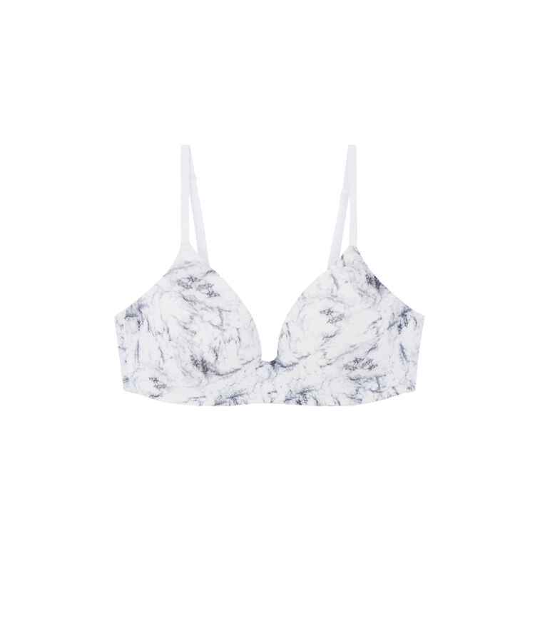 Non-wired padded bra - white white.