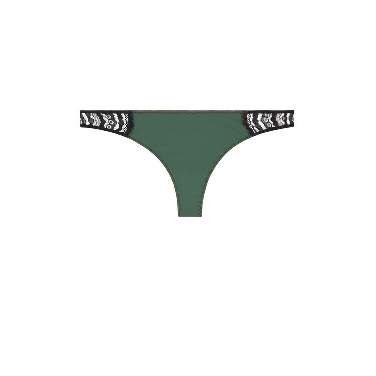 Tanga micro/dentelle pushwaviz vert.