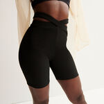 Aya x undiz linked cycling shorts - black