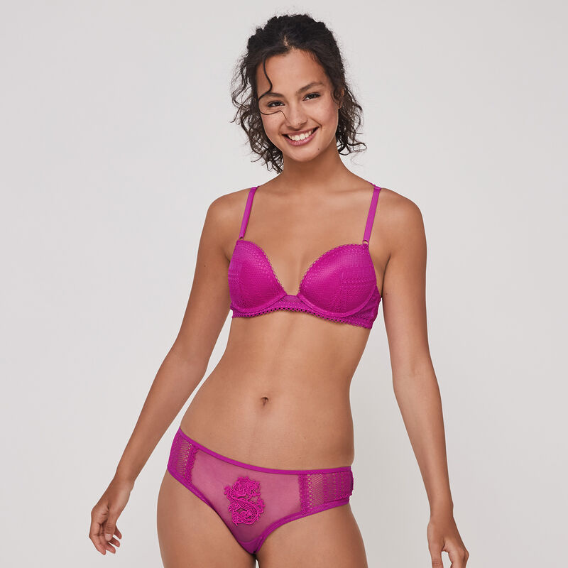 Soutien-gorge push-up détail guipure anjaiz Soutien-gorge push-up détail guipure anjaiz;