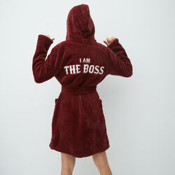 unisex i am the boss bathrobe