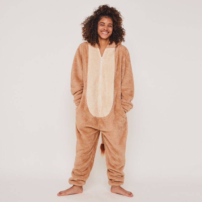 Nalaiz Nala print fleece jumpsuit Nalaiz Nala print fleece jumpsuit;