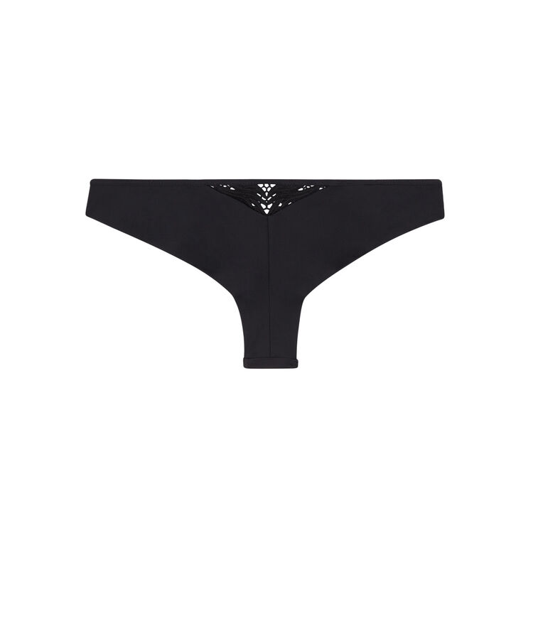 Tanga bikini bottoms - black black.