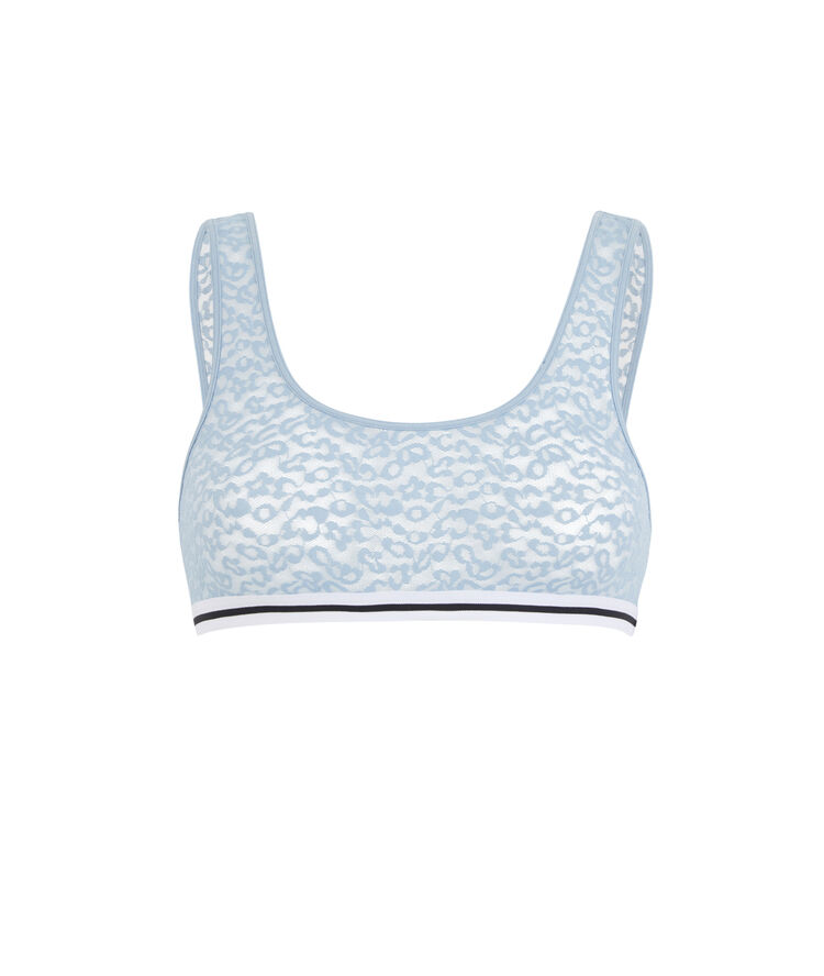 Secretz leopiz blue grey bra blue.