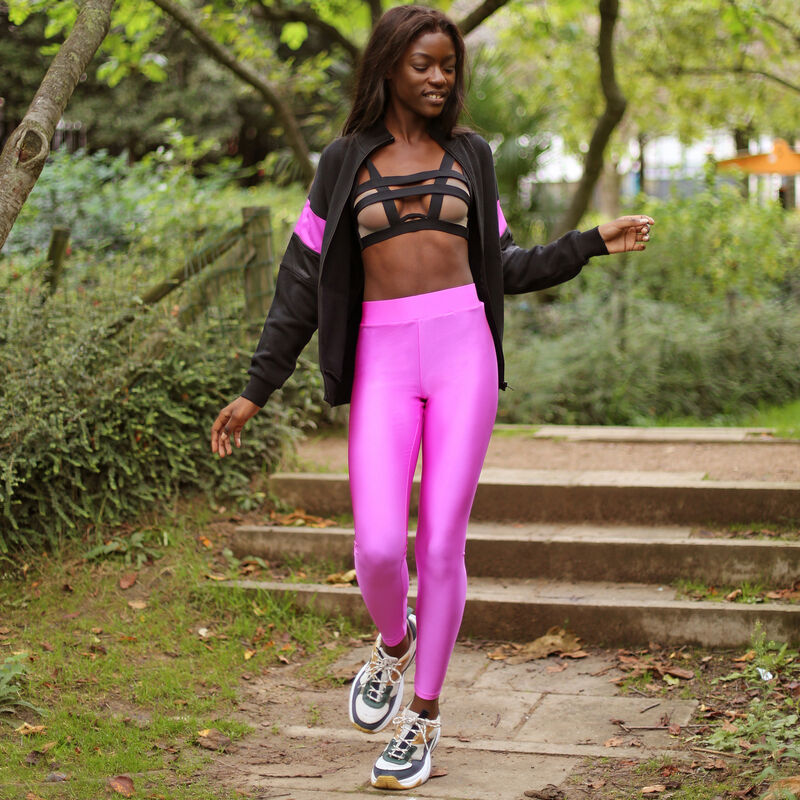 Plain Lycra leggings - pink Plain Lycra leggings - pink;