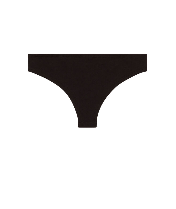 Casa de papel cotton tanga - black black.