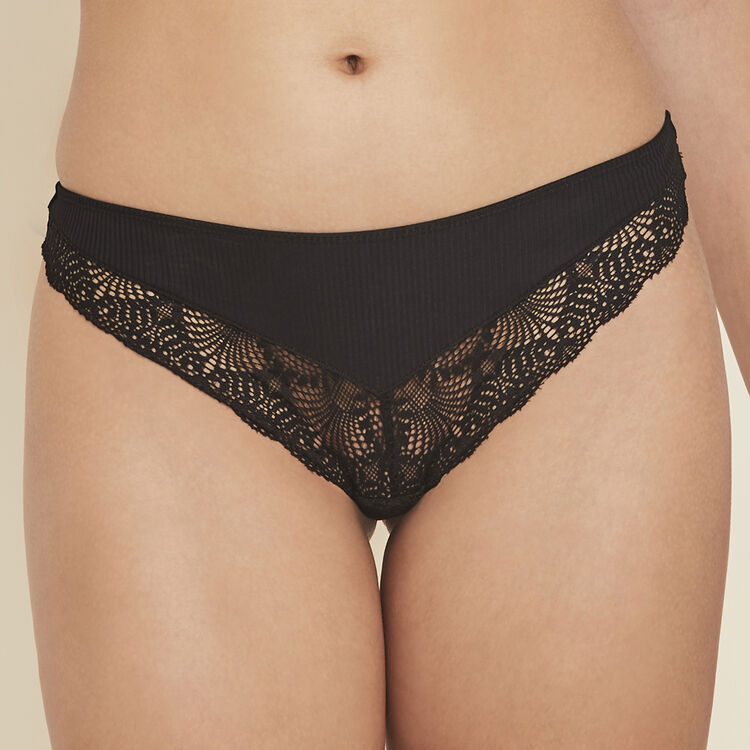 Microribiz micro/lace tanga briefs Microribiz micro/lace tanga briefs;