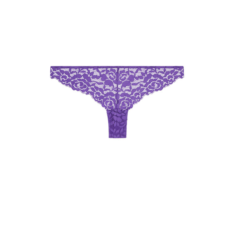 Luluiz lace tanga briefs purple.