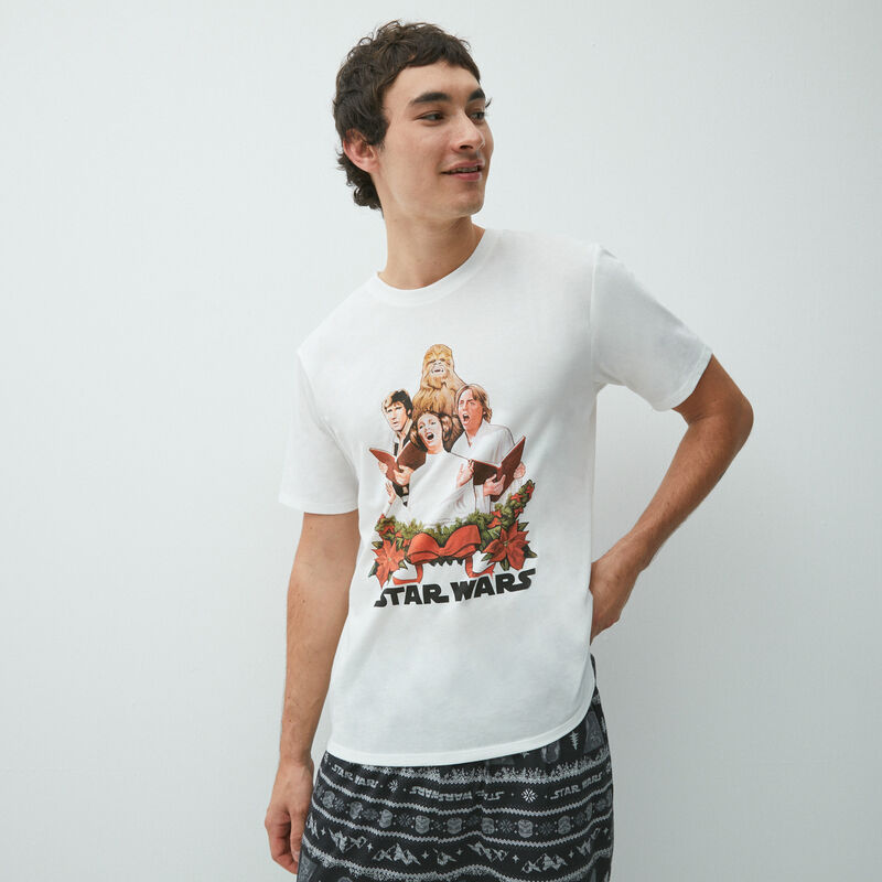 star wars print T-shirt ;