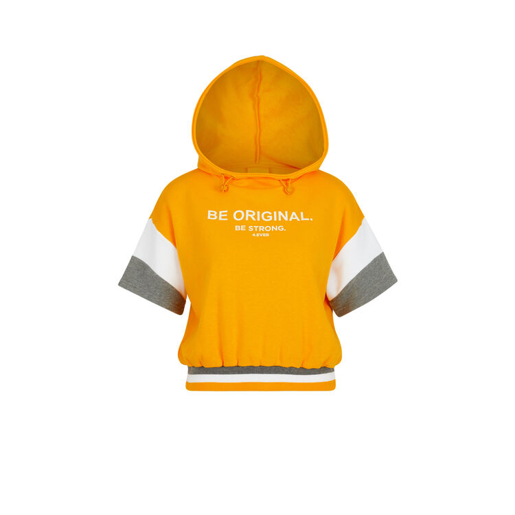Sportowa bluza z napisem basicsportiz ochra.