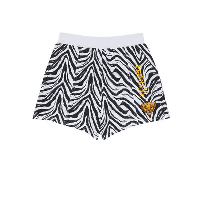 The Lion King zebra print shorts - black;