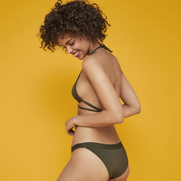 Sahariz khaki bikini briefs green.