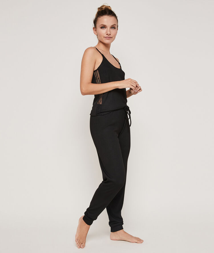 Newtamiz jersey top with thin straps black.
