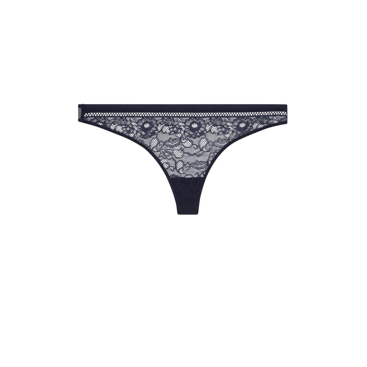 Granatowe stringi revoltiz niebieski.