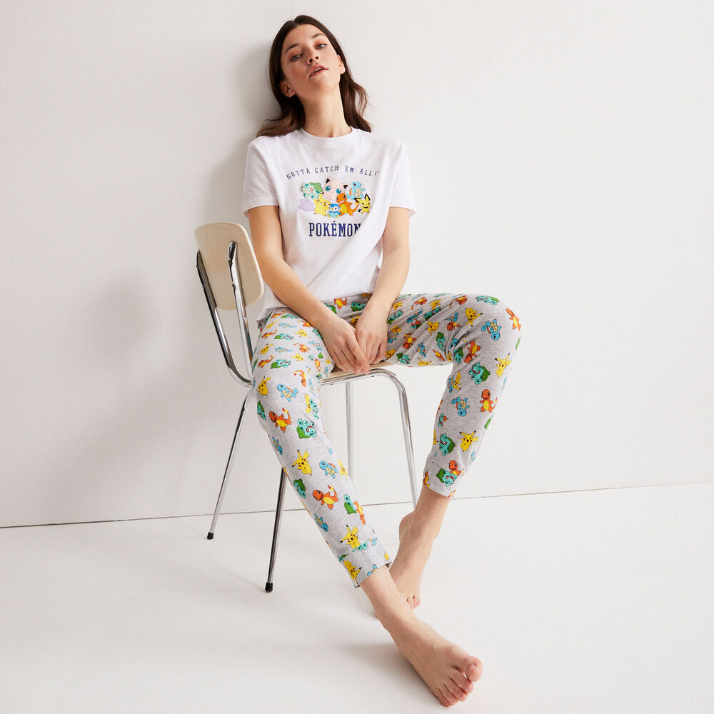 Trousers with pokemon print - grey grey.
