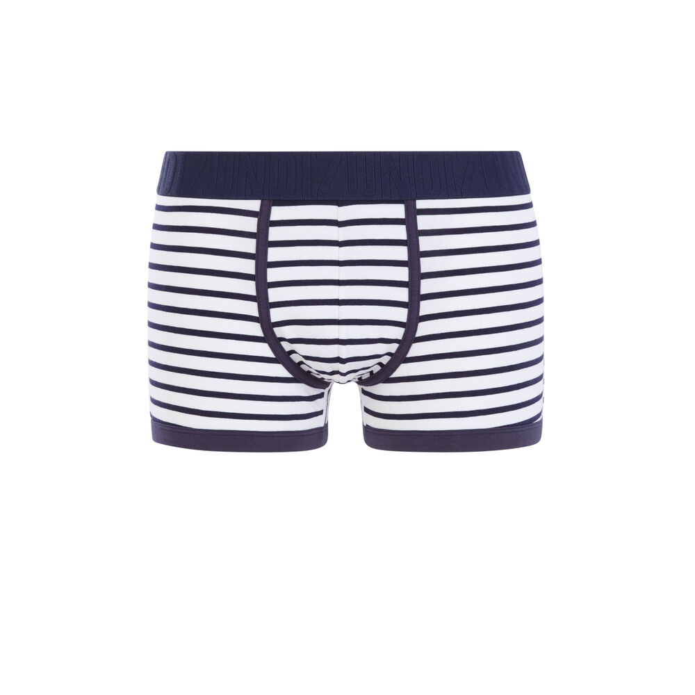 Striped boxers - white white.