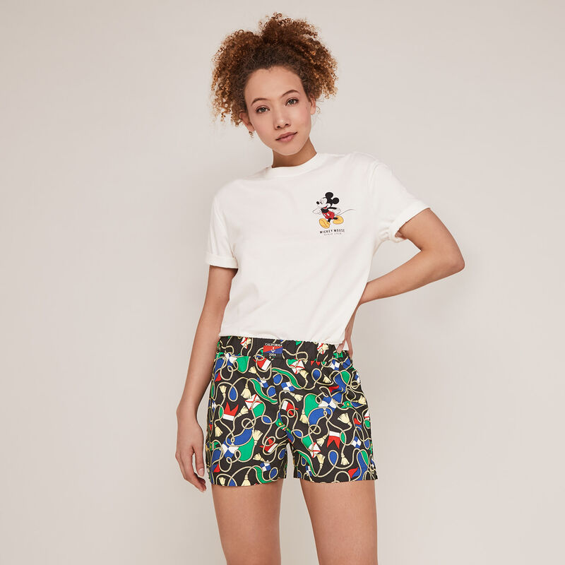 Short-sleeved Mickey print top - white Short-sleeved Mickey print top - white ;