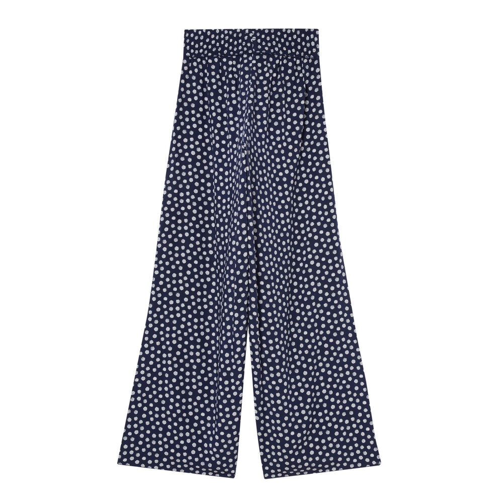 Daisy pattern trousers - blue blue.