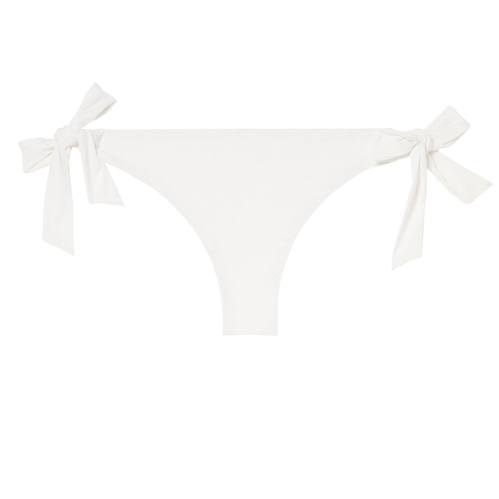 Tie-side tanga bikini bottoms - ecru ecru.
