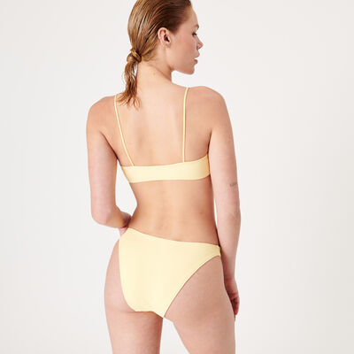 high-leg swim briefs - pale yellow;
