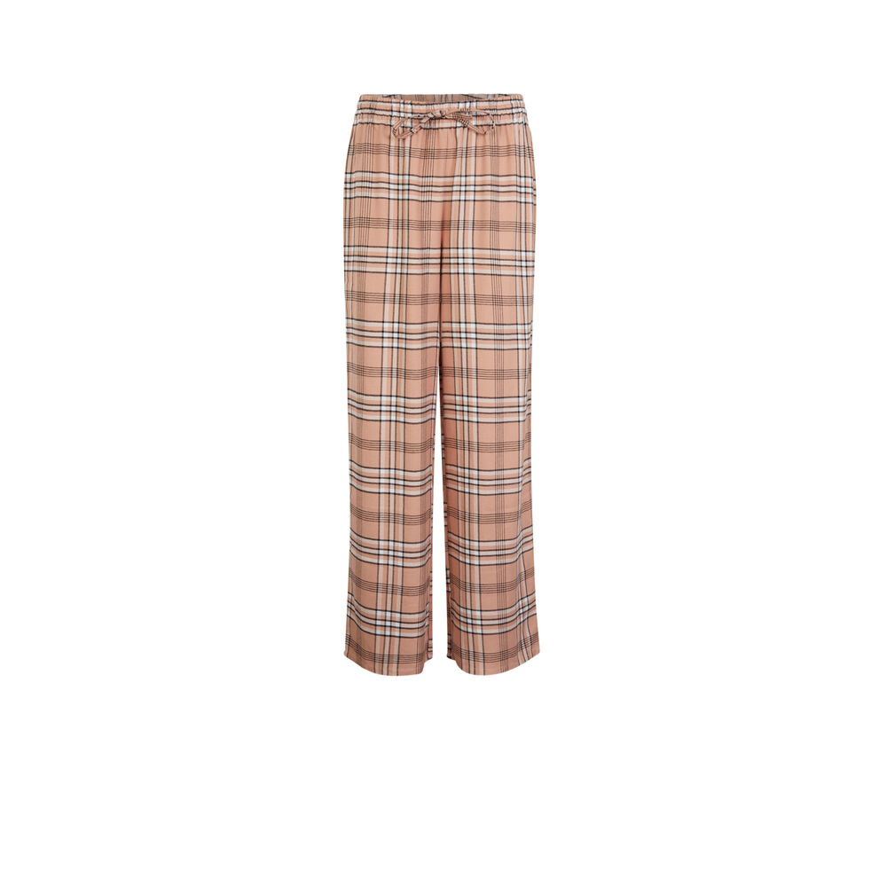 Checked trousers - pink pink.