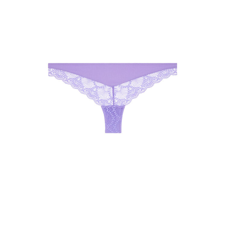 Microribiz micro/lace tanga briefs lavender.