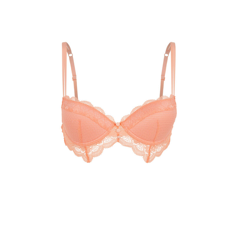 Lace push-up bra - powder pink Lace push-up bra - powder pink;