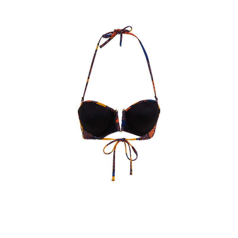 Haut de maillot de bain bandeau bleu afroiz Haut de maillot de bain bandeau bleu afroiz;