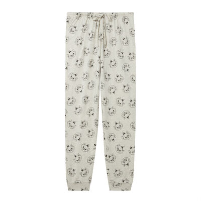 marie motif trousers - off-white;