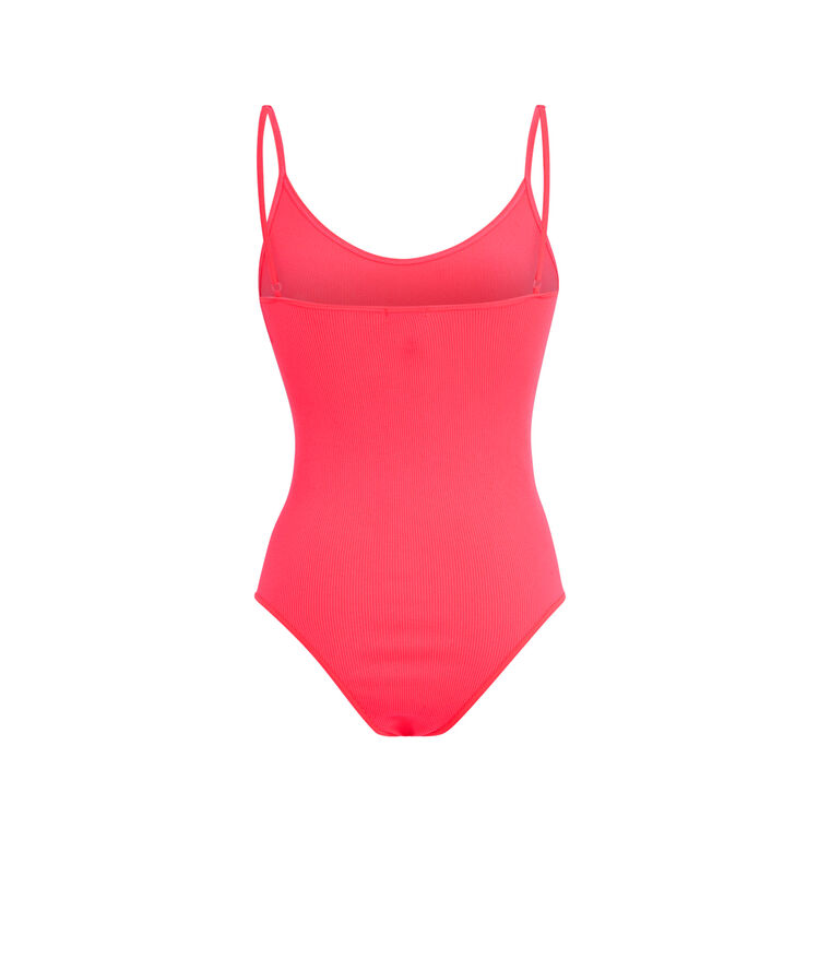 Neonrosa body bodsimpliz rosafarben.