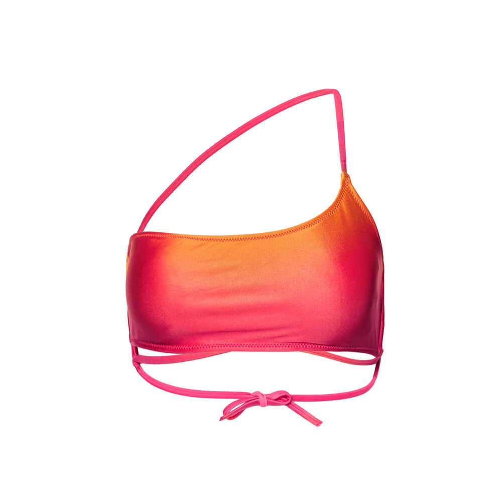Bikini bra top with sunset gradient - pink pink.