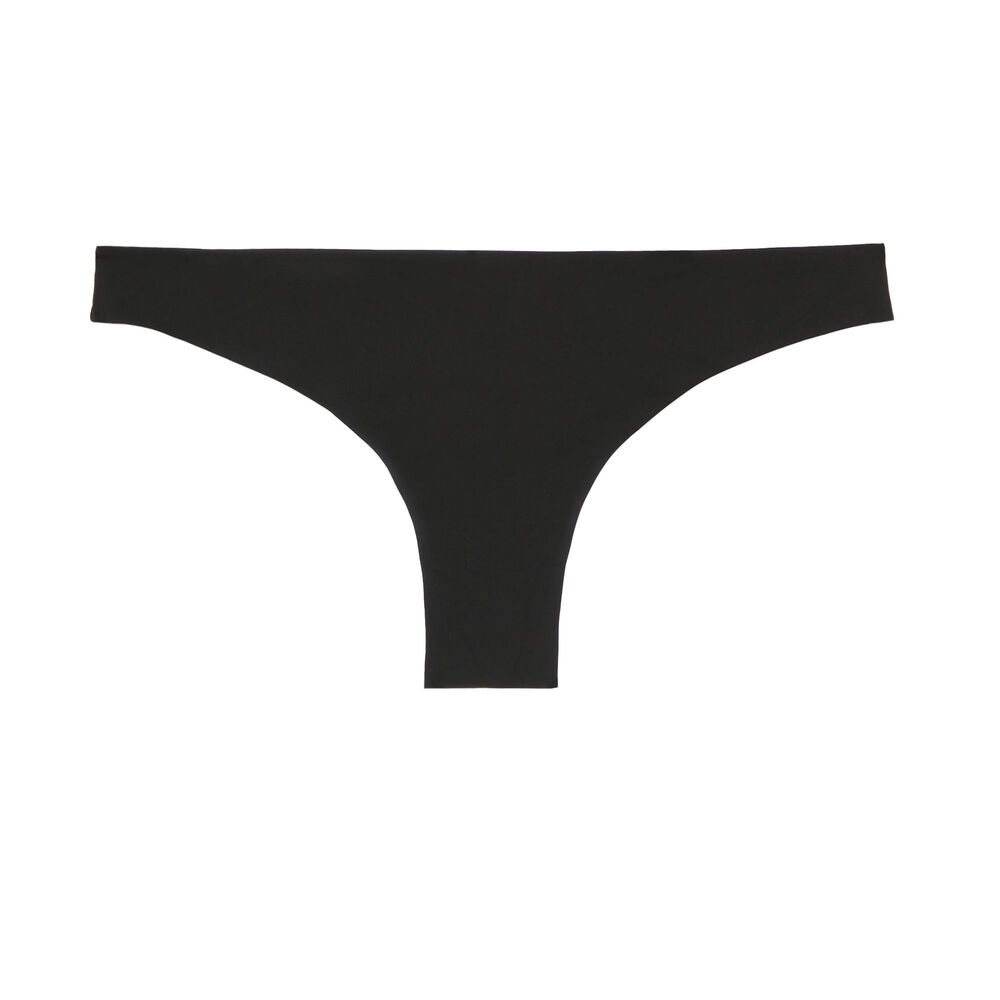 Tanga bikini bottoms - black black.