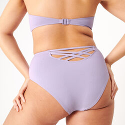 high-rise bikini bottoms - lavender
