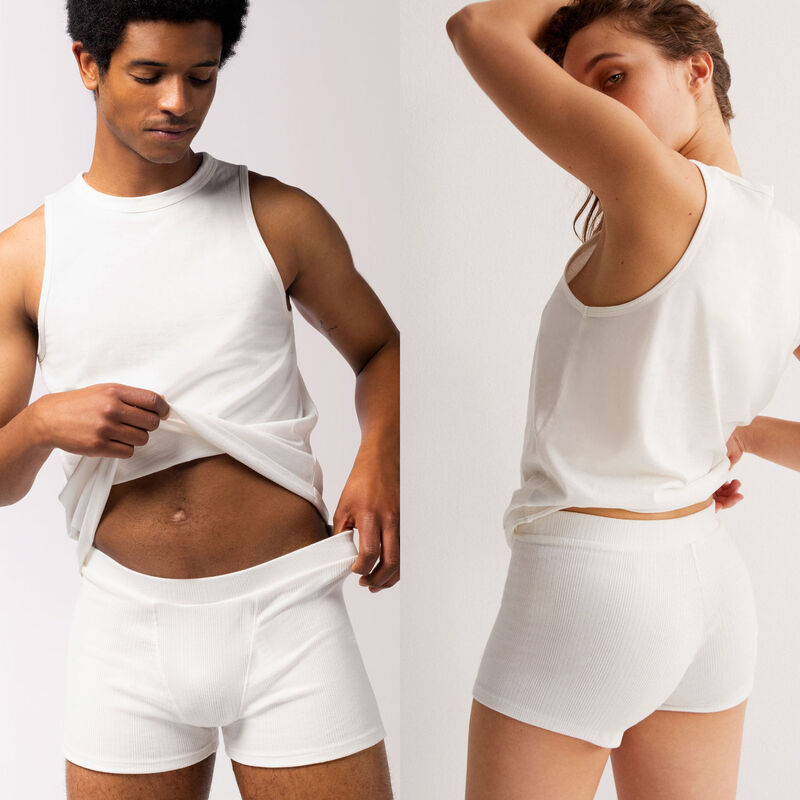 Plain jersey unisex shorts - beige Plain jersey unisex shorts - beige;